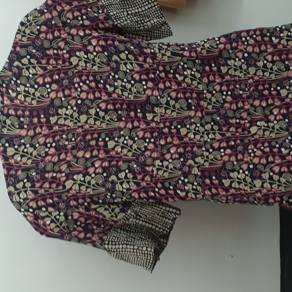 Max & Co by MaxMara Italian 100% Silk floral V-neck Dress size 6 - Picture 12 of 13